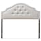 Baxton Studio Cora Modern Grayish Beige Upholstered King Size Headboard 124-6863 - alternate 1